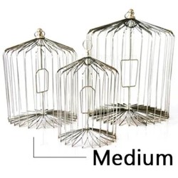 APPEARING BIRD CAGE - STEEL, MEDIUM