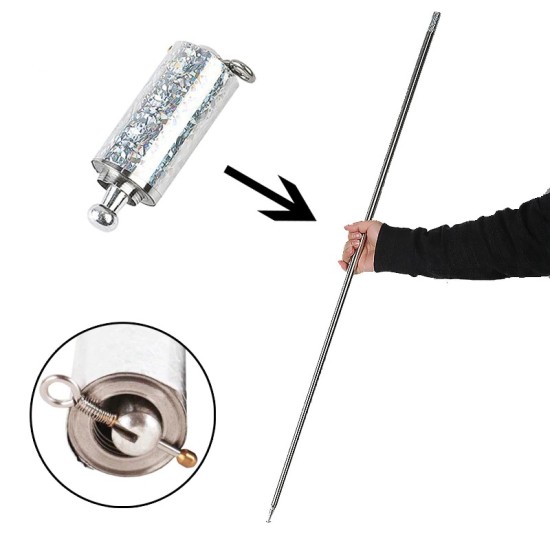 Appearing Cane - Metal - Silver