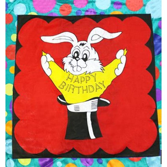 Bag to Happy Birthday Silk (36 inch x 36 inch) by Mr. Magic - Trick