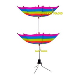 CANE TO DOUBLE UMBRELLA & STAND