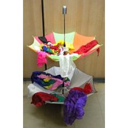 CANE TO TWIN PARASOL STAND