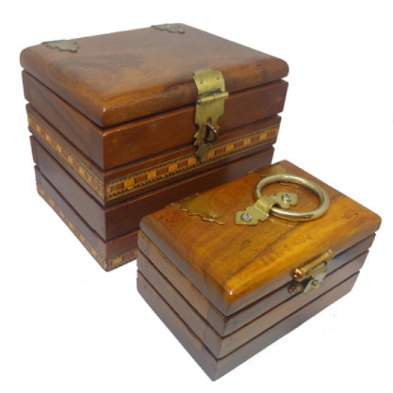 DOUBLE LOCKED CHEST MYSTERY – INLAID