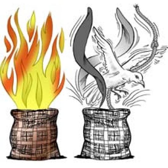 FIRE TO DOVE/FLOWER BAG