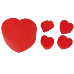 MULTIPLYING SPONGE HEARTS TO JUMBO HEART