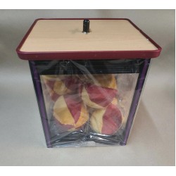 SIX BALL CRYSTAL CASKET