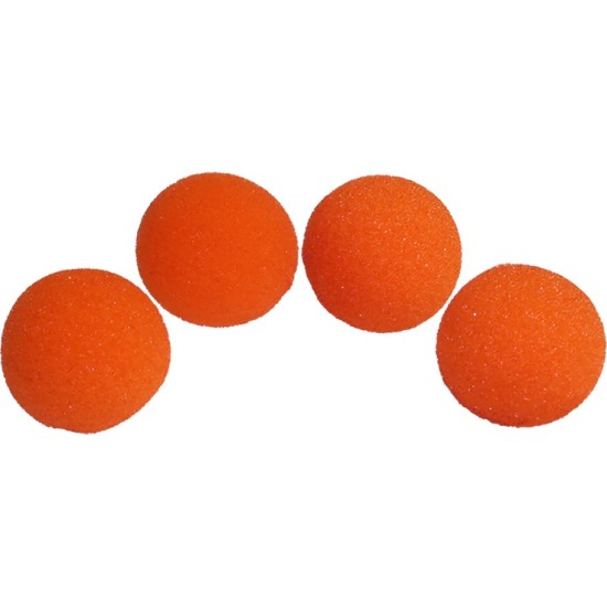 SPONGE BALLS SUPER - SET OF 4 (RED)
