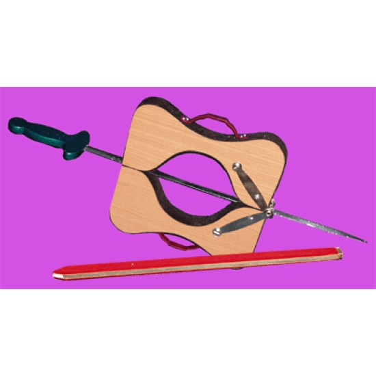 SWORD THRU NECK (WOODEN)